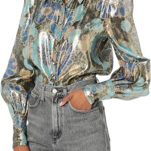 Trina Turk Sagittarius Metallic Top